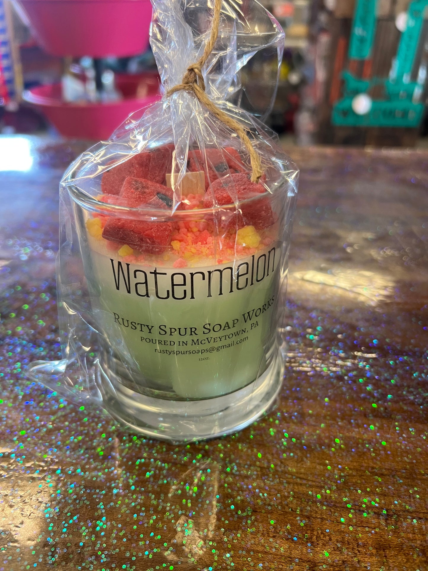 Rusty Spur Soap Works 8oz candle