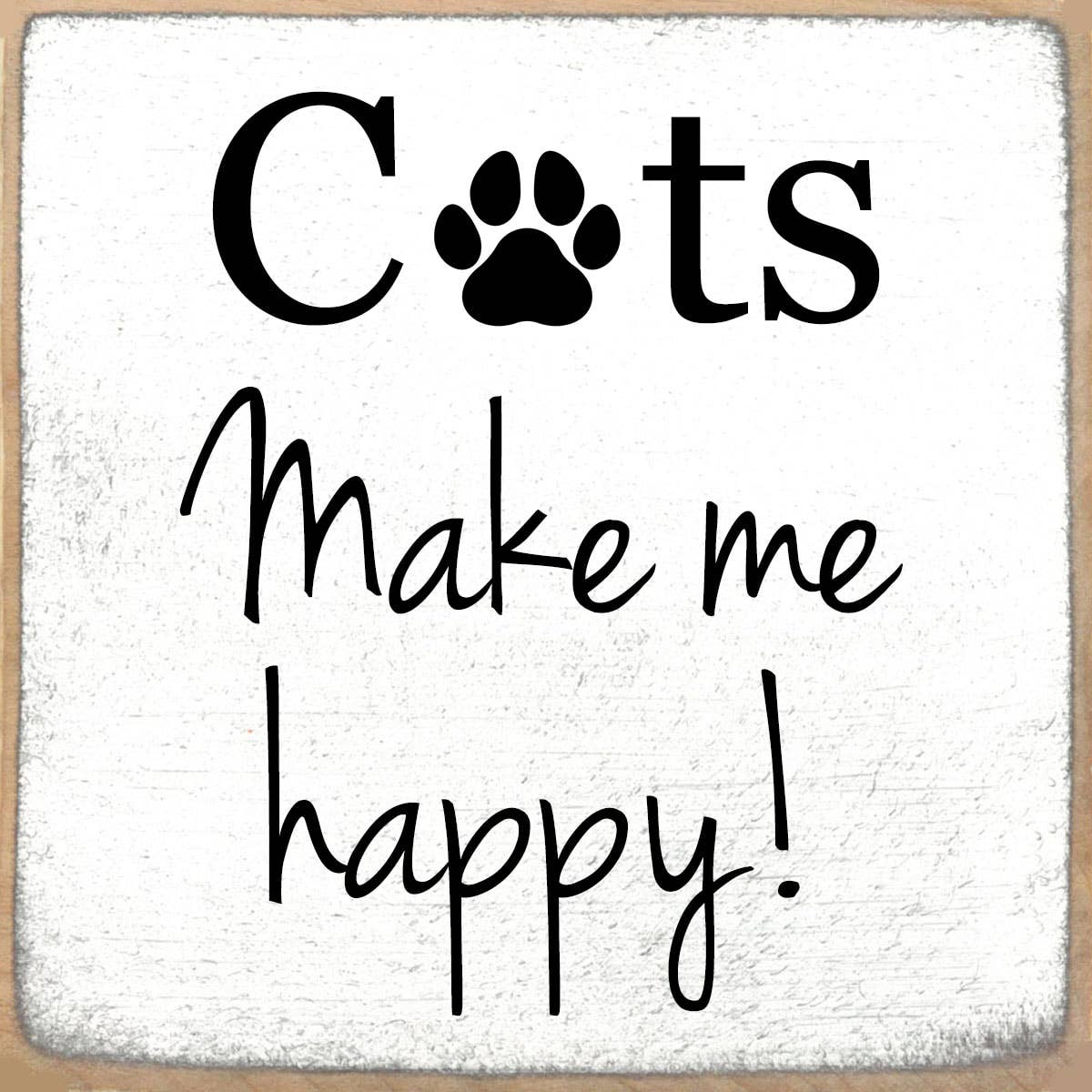 4X4-1006 Cats Happy Shelf Sitter