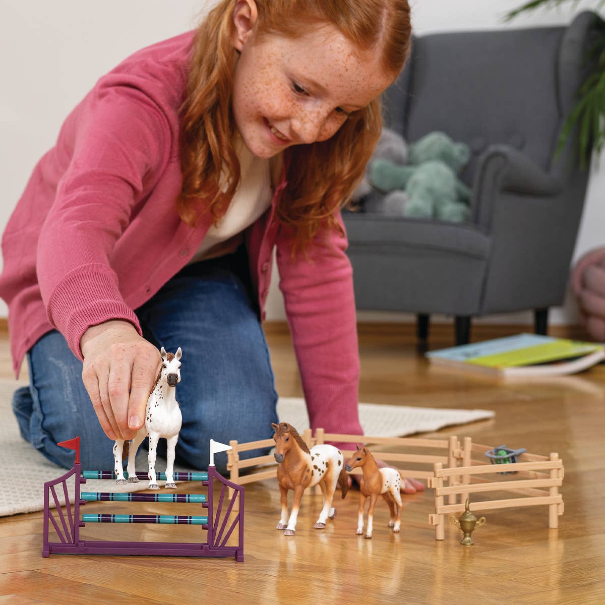 Horse Club Lisa’S Tournament Training Horse Toy Playset
