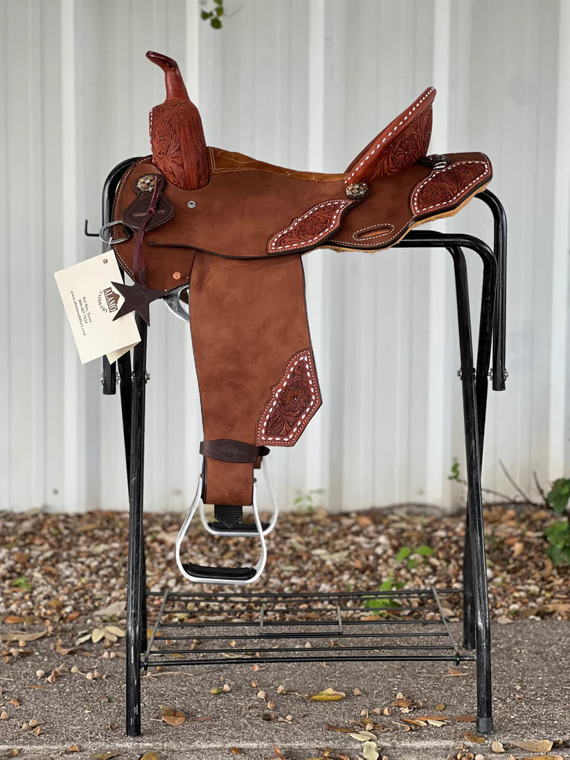 14.5" Turquoise Desert Alamo Air barrel saddle