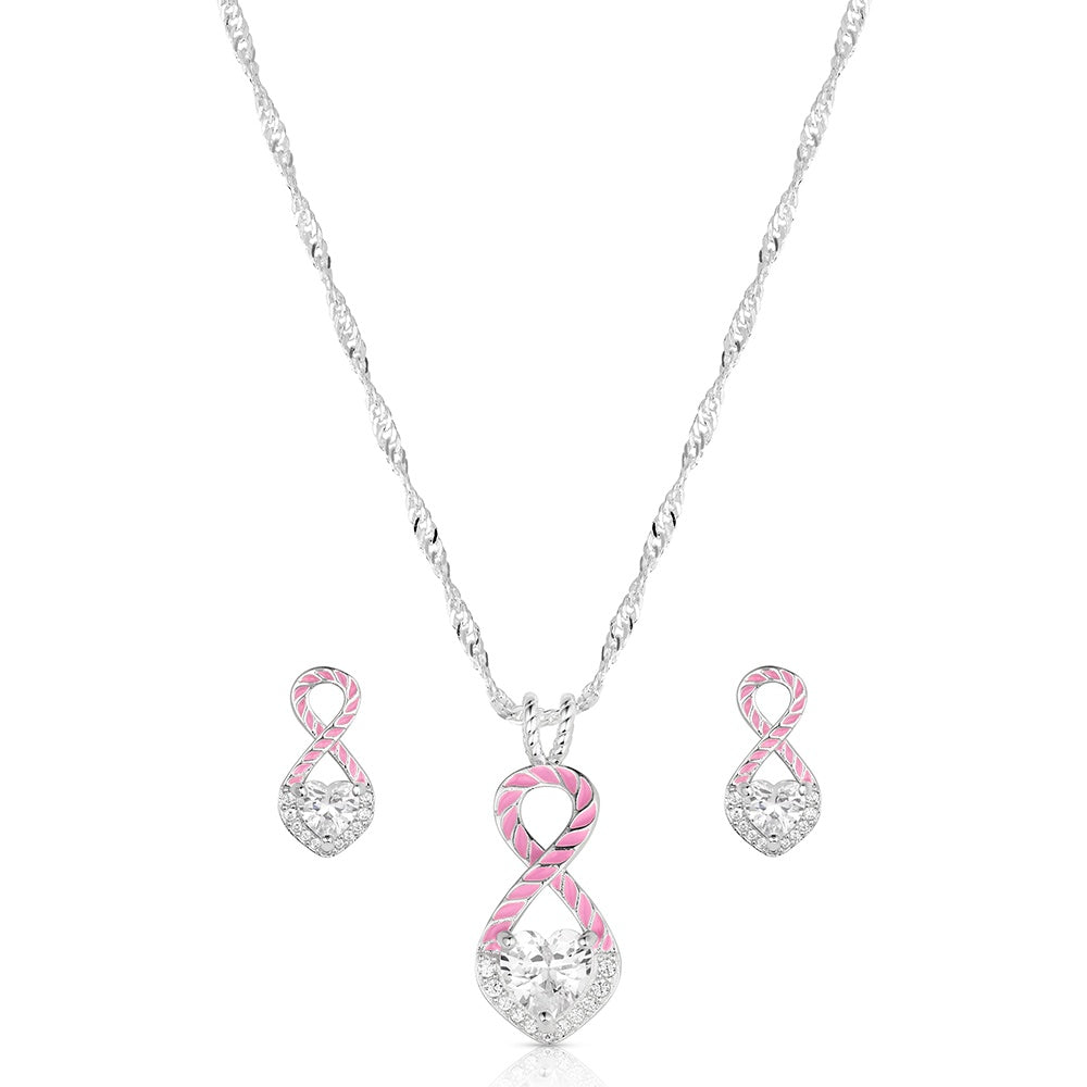 Tough Enough to Wear Pink Love Jewelry Set