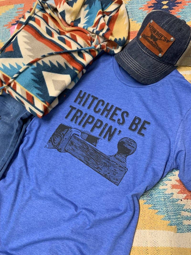 Hitches Be Trippin' trailer hitch graphic tee