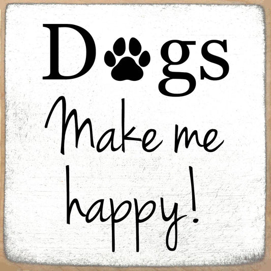 4X4-1005 Dogs Happy Shelf Sitter