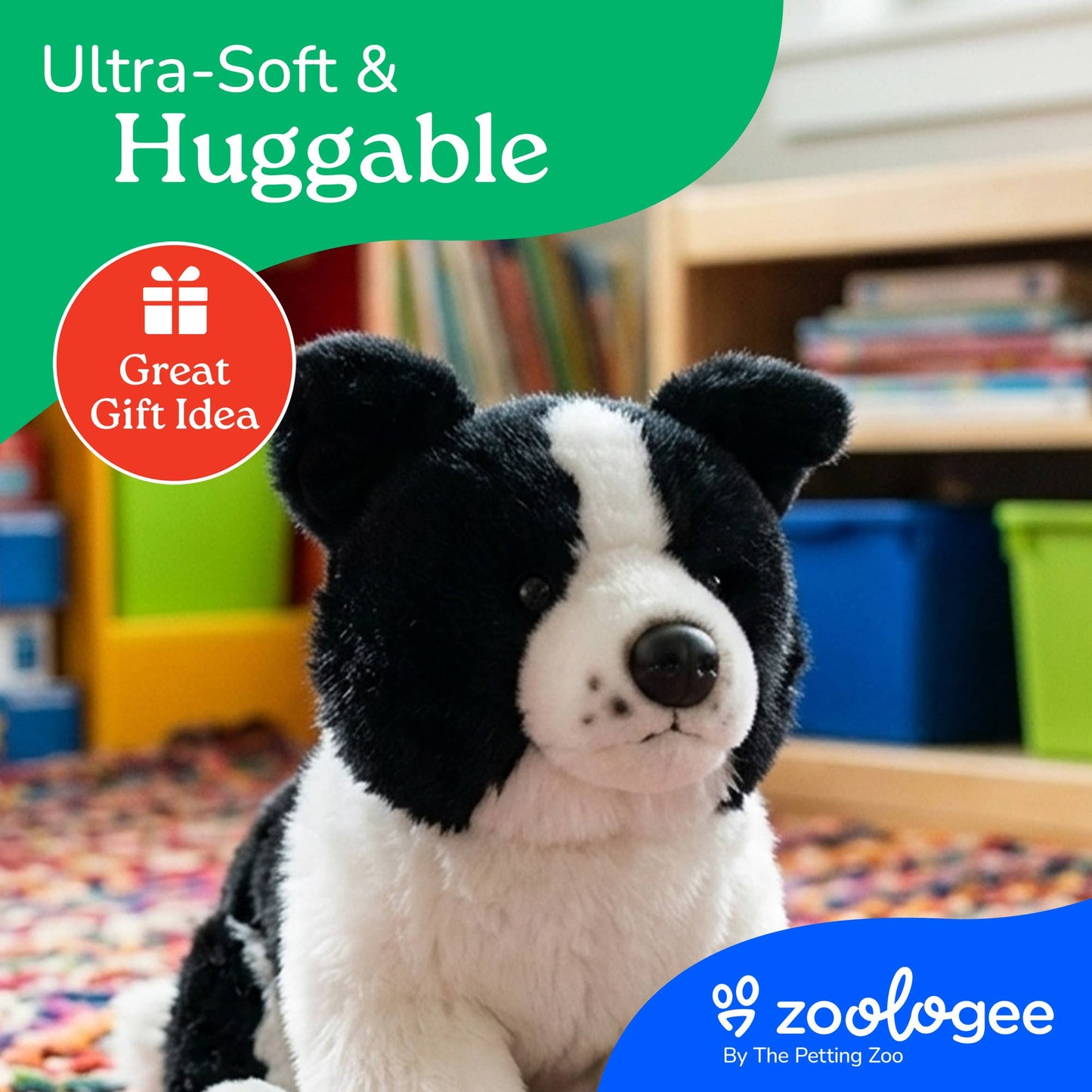 12" (28cm) Border Collie Puppy Dog