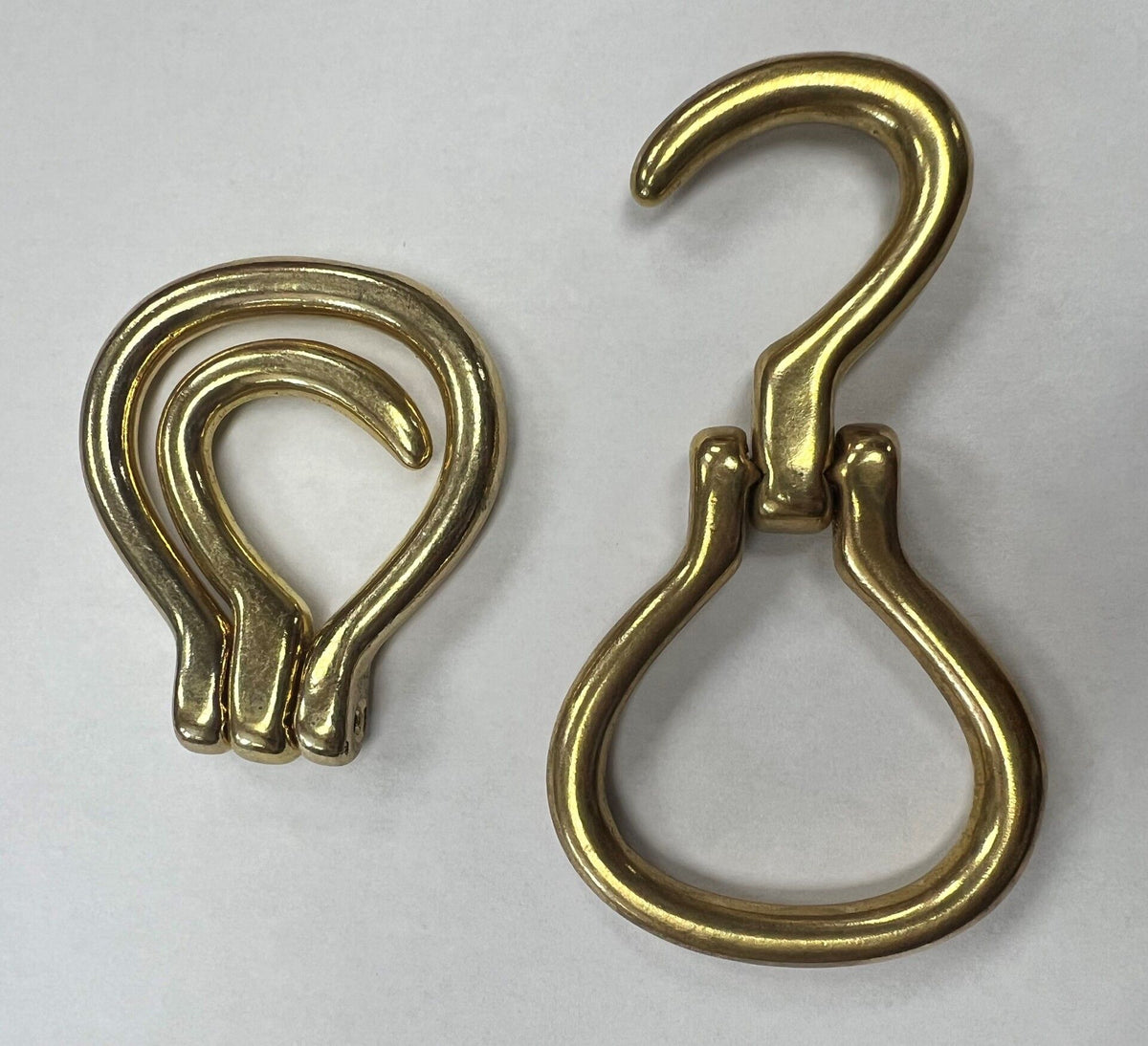 SOLID BRASS FOLDING HOOF PICK