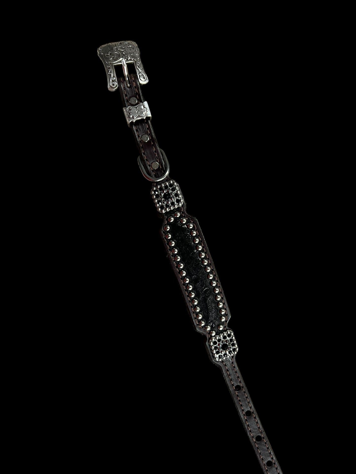 Black mystic on dark leather