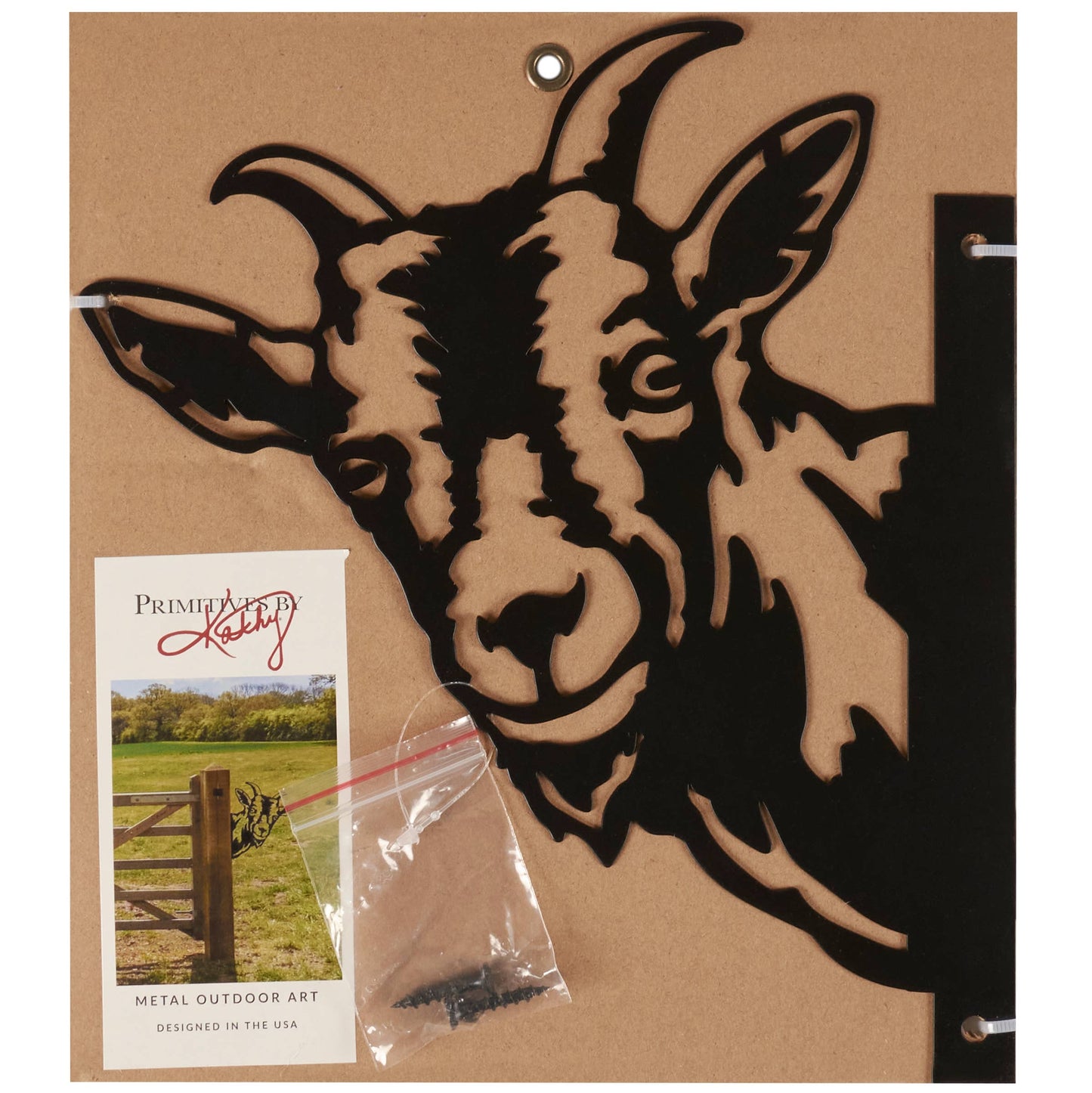 Outdoor Metal Goat Decor