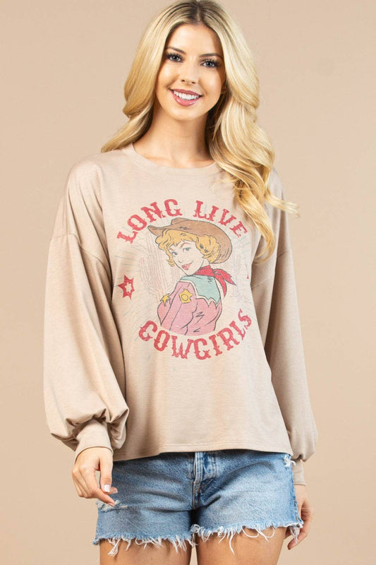 LONG LIVE COWGIRLS GRAPHIC SWEATSHIRT